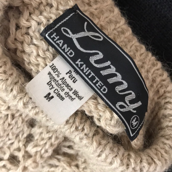 Vintage eyelet oversized knit sweater - Picture 3 of 4